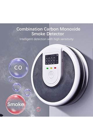 Reedark Duman Ve Karbonmonoksit Dedektörü - Lcd Ekranlı, Sesli Alarm, Pil İle Çalışan