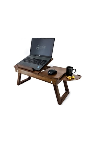Ru-Bi Laptop Sehpası - Çalışma Masası - Keyif Sehpası - Yemek Sehpası Ceviz