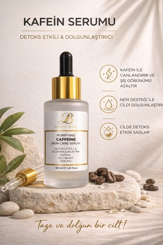 Lumine Belle Purifying Caffeine Skin Care Serum - Dolgunlaştırıcı Kafein Cilt Bakım Serumu