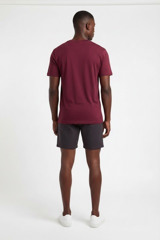 Usa Future Gen Cleveland C Bordo Dar Kalıp Erkek T-shirt 141757