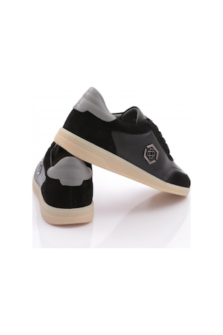 Dgn 6241 Erkek Bağcikli Sneakers Ayakkabi Siyah Süet