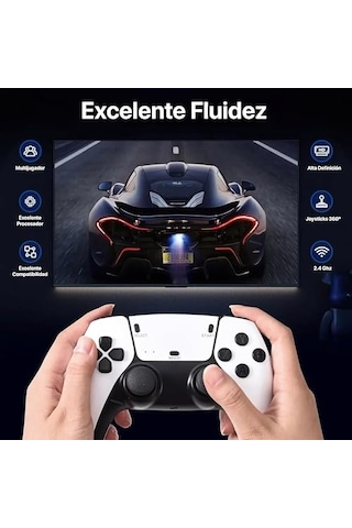 Retro Oyun Konsolu 4k Hdmı Çıkışlı 64 Gb Oyun Yüklü Çift Joystick 8-bit 16-bit Klasikler Aile Ve Çocuklar Için