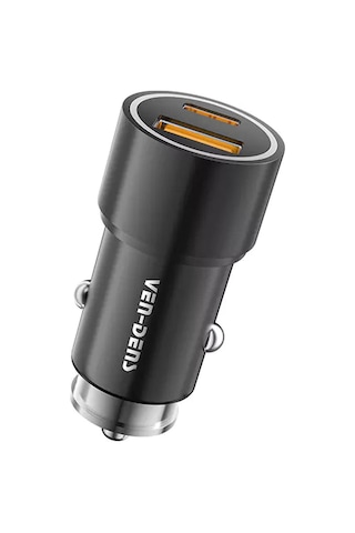 Ven-dens Vd-cc016 38w Dijital Premium Araç Şarj Cihazı Usb Ve Type-c