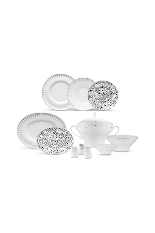 Jumbo Safari 62 Parça 12 Kişilik Yemek Takımı Multicolor