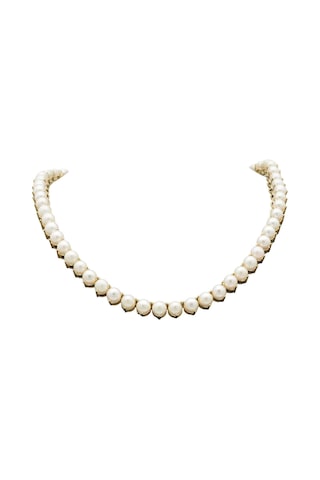 Üç Tırnaklı Doğal İnci Gerdanlık Sarı