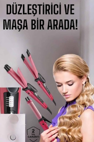 Saç Şekillendirici Düzleştirici Ve Maşa Isı Ayarlı