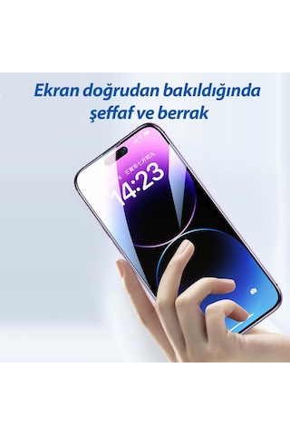 Lito D+ Pro Toz Filtreli Privacy Apple Uyumlu iPhone 13 Pro Max/14 Plus Privacy Ekran Koruyucu