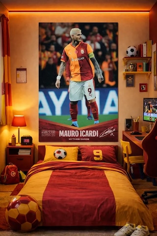 Galatasaray X Juventus - Mauro İcardi İmzalı Statik Poster
