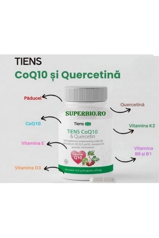 Tiens Koenzim Q10 Ve Kuersetin İçeren Takviye Edici Gıda 30 Kapsül