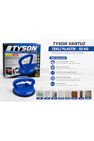 Tekli Plastik Cam Vantuzu Cam/ayna/çelik/fayans/seramik 50 Kg Kod :tys9460 Mavi
