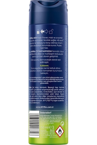 Nıvea Men Fresh Power Sprey 150 Ml