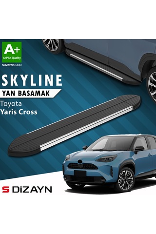 S-dizayn Toyota Yaris Cross Skyline Krom Yan Basamak 183 Cm 2020 Üzeri A+ Kalite