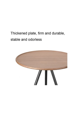 Prestigegoods Alüminyum Alaşımı Katlanır Küçük Yuvarlak Kamp Masası, Taşınabilir Kaldırılabilir, Siyah, 37x37x35-56 Cm, 865 Gr Siyah