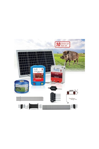 Puhu Ecos Eko Model Kuruluma Hazır Elektrikli Çit Sistemi 10 Dönümlük 4 Joule -2460