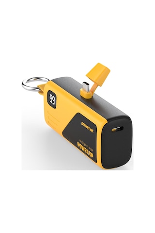 Polosmart Psm132 Taşınabilir Dijital Göstergeli 20w Pd Çıkışlı Şarj Cihazı Powerbank 5.000 Mah Sarı Sarı