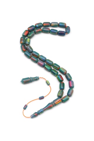 Alibaba Doğaltaş Opal Doğal Taş Tesbih 6 X 10 Mm Kapsül Kesim - T-1632