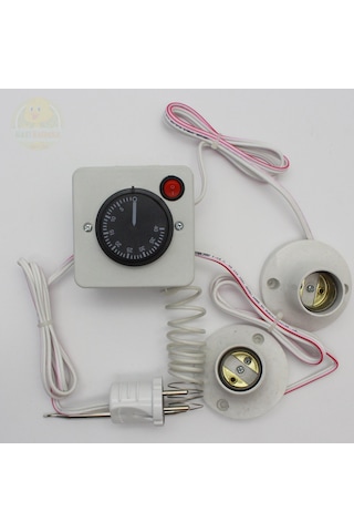 Termostat Kontrollü Düğmeli Yanan 1 Lamba Çıkışlı 1 Sabit Duyu