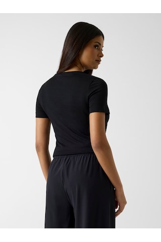 Guess Circe Nakışlı Logo Kadın T-shirt V6gı01k2962 Siyah