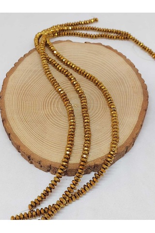 Yasamtohumu Hematit Taşı Rondela Dizi 3x6mm 54670 Çok Renkli