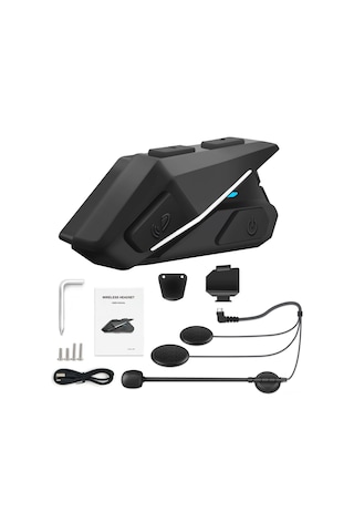 Reedark Motosiklet Kask Bluetooth Kulaklığı Bt5.0 - Sesli Arama, Fm Radyo, Su Geçirmez, Çift Telefon Bağlantısı, 10 Saat Kullanim Süresi