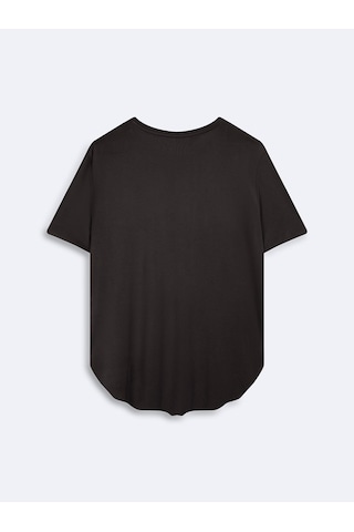 Ltb Bisiklet Yaka Relaxed Fit Antrasit T-shırt Antrasit