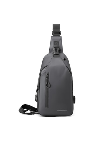 Erkek Büyük Kapasiteli Günlük Çapraz Çanta Gri