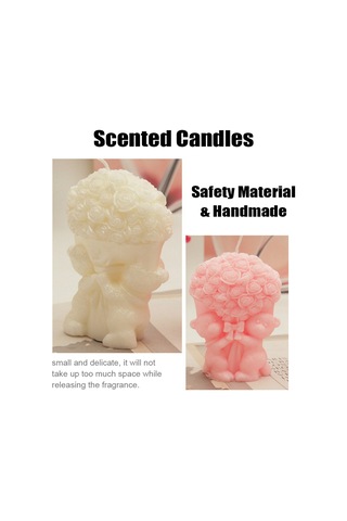 Dianziye Kırmızı Gül Ayı Şeklinde Soy Mum Aromatik Oda Kokusu Uzun Süreli Parfüm Ev Dekorasyonu Hediye Önerisi