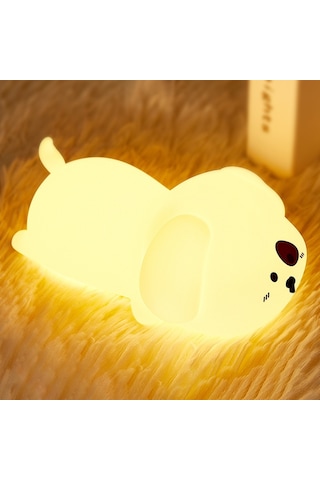 Cbtx Başucu Musluk Lambası Sevimli Köpek Dokunmatik Gece Lambası