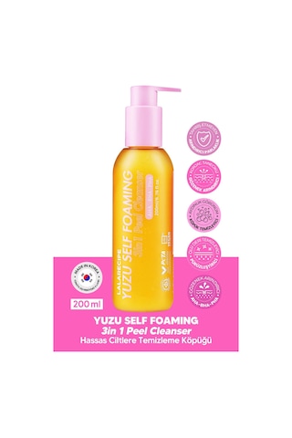 Lalarecipe Aydınlatıcı ve Pürüzsüzleştirici Köpüren Temizleyici LalaRecipe Yuzu Self Foaming 200 ml