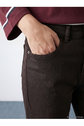 Lcw Modest Kahverengi Straight Fit Kadın Jean Pantolon
