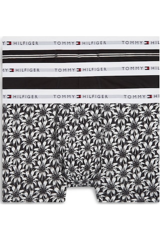 Tommy Hilfiger 3p Trunk Prınt+ Erkek Siyah Boxer - Um0um03753