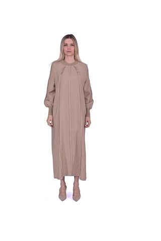 İnvee Bebe Biyeli Elbise Camel 6936 Camel