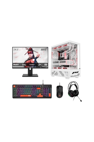 Dragos DRX9904 R5-7600 16 GB 512 GB NVMe 12 GB RTX5070 24.5" Free Dos Masaüstü Bilgisayar