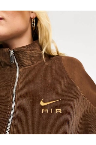 Air Corduroy Fleece Full-zip Kadın Ceket Ndd Sport Kahverengi