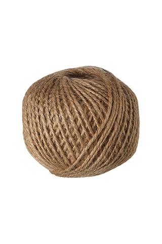 Naturel Doğal Jüt İp Hasır İp Süsleme İpi 100 Gr-100 Metre 2mm Kalınlık 10 Adet 10 Adet