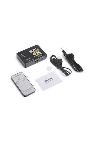 Dark Full HD 3 Giriş 1 Çıkışlı HDMI Switch (Seçici)