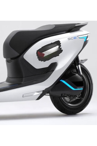Filistin Bayrak Sticker - Araba Oto Motosiklet Karavan Sticker - 02510 30x17 Cm