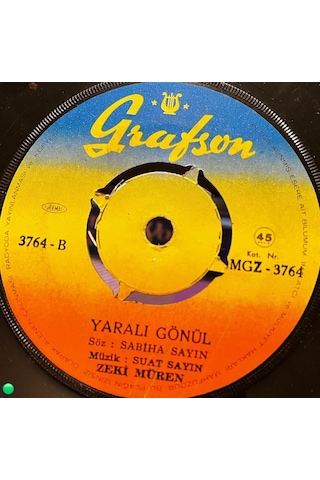 Zeki Müren - Dert Ortağımsın Benim / Yaralı Gönül Grafson - 45'lik