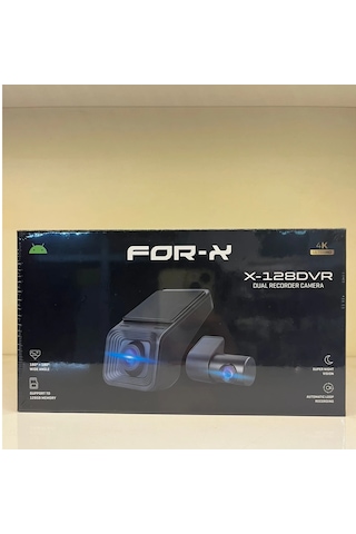 Foxus For-x X-128dvr 4k Ultrahd Ön Ve Iç Kamera 180d Bağımsız Kayıtlı Gsensör-telefondan Izlenebilir