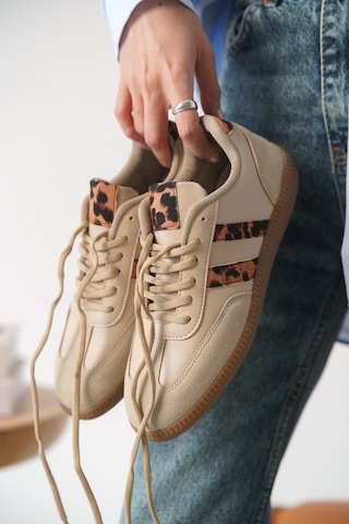 Garantili Agnus Günlük Ortopedik Kadın Sneaker Spor Ayakkabı Leopar