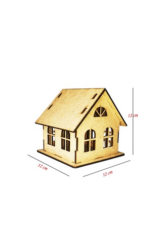 3d Ahşap Boyama Maketi Klasik Ev Maket Etkinlik Oyunu