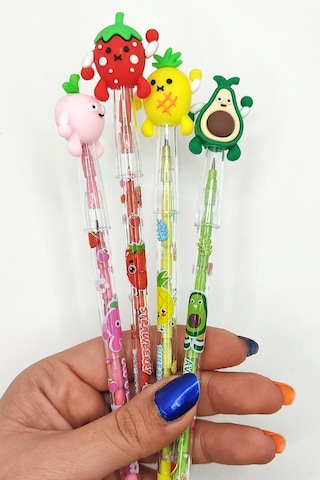Ananas Desenli Yumurtlayan Kalem - 1 Adet