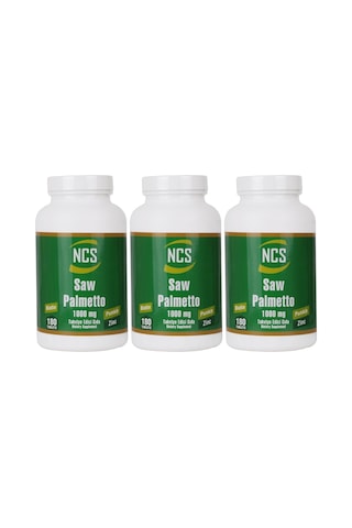 Ncs Saw Palmetto 1000 MG 180 Tablet 3 Adet