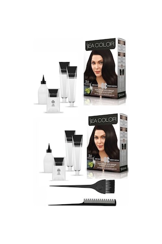 Sea Color Set Boya 3.0 Koyu Kahve 2 Adet+Boya Tarağı+Fırça
