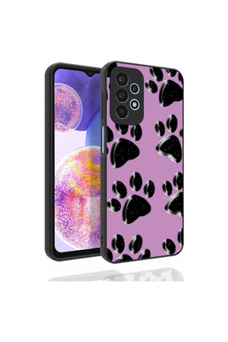 Galaxy A23 Kılıf Desenli Kamera Korumalı Parlak Zore Nora Kapak NO3