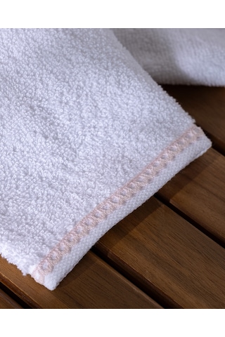 Angelise 2'li %100 Pamuk El Havlusu - Beyaz/pudra - 30x40 Cm 8684427221662 Beyaz