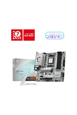 Msı B850m Gamıng Plus Wıfı Ddr5 Am5 8200 Oc Mhz Matx Gaming Aaaa11msı0035