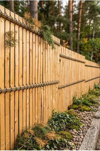 Okrut Çit Giydirme Çıtası 4.7 Mm X 1.5 M - 50 Li Paket 250 Cm Alan Naturel