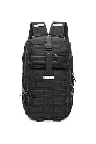 Jeehugo Lıxada 28l Siyah Su Geçirmez Outdoor Sırt Çantası, Bisiklet, Trekking, Dağcılık İçin 800d Oxford, Reflektör Şeritli, 14" Laptop Bölmesi + Siyah Bant Çok Renkli