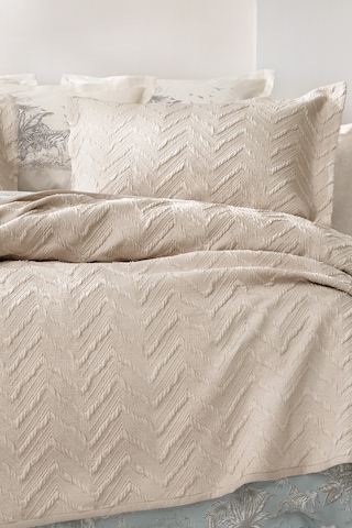 Yataş Bedding Curly Çift Kişilik Yatak Örtüsü Seti - Bej